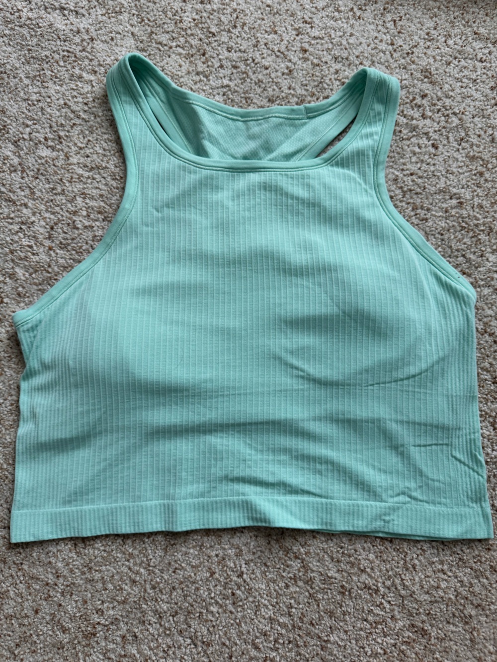 Lululemon Ribbed Mint Tank Top